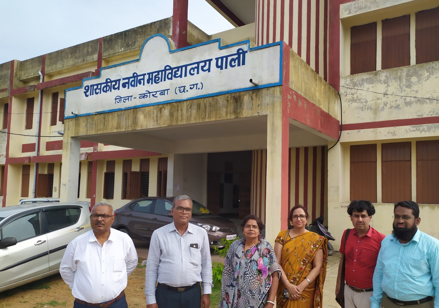 University Team Visit for PG Classes Affiliation.